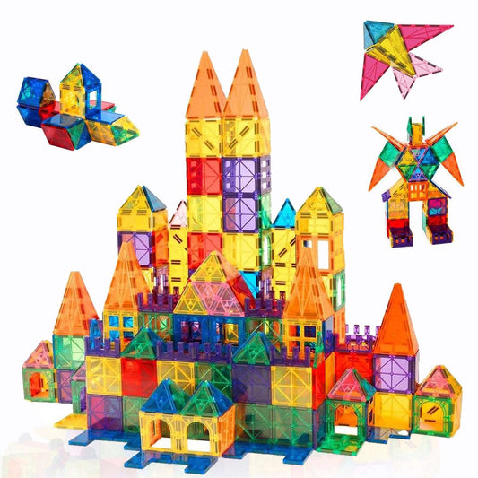 Magnetic 100-Piece Construction Set, Montessori Toys Building Toys in Classroom Kids Toys