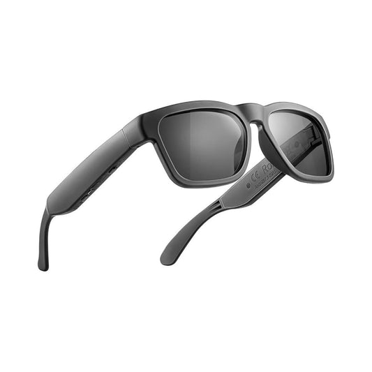 Bluetooth 5.0 Smart Audio Sunglasses – Voice Control, Open-Ear Speakers, Hands-Free Music & Calls, Polarized UV400 Lenses, Waterproof, Unisex