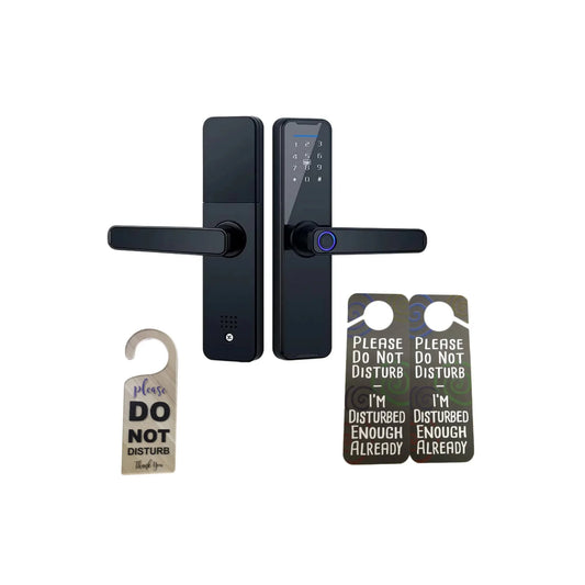 قفل باب داخلي WESOUQ™ مع قفل باب ذكي ببصمة الإصبع وواي فاي للمنزل والشقق