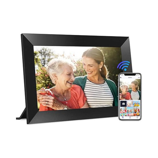 10.1 Inch WiFi Digital Picture Frame — HD IPS Touch Screen with 32GB Storage, Auto-Rotate & Cloud Sharing via Uhale App